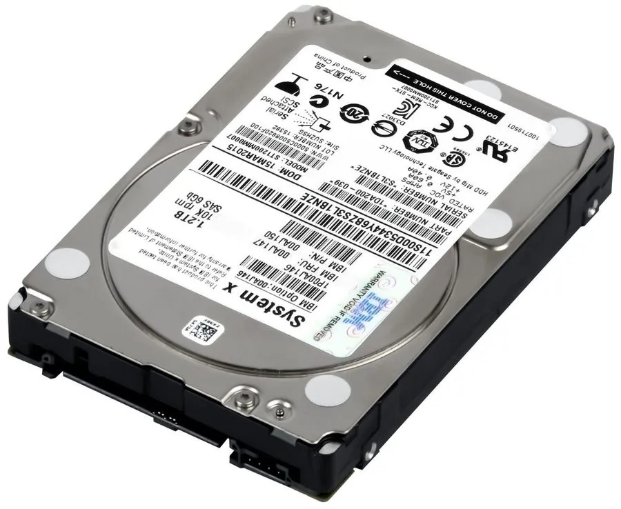 Жёсткий диск Lenovo IBM SAS HDD 1.2TB 10k SAS 6G SFF FRU 00AJ147 00AJ146 PN 00AJ