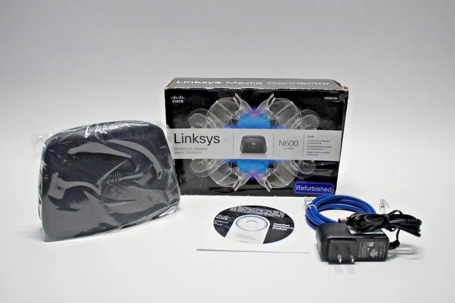Коммутатор Linksys N600 Dual-Band Wireless-N Universal Media Connector WES610N C