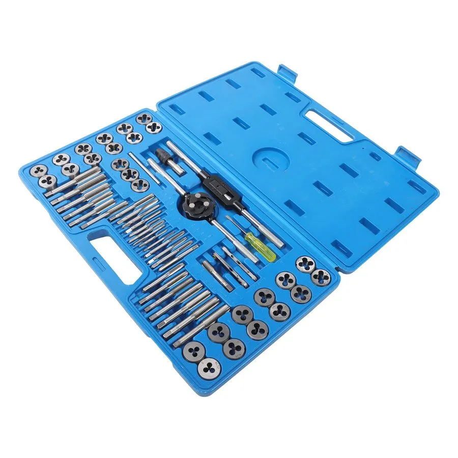Режущий инструмент Tap and Die Set SAE & Metric M3-M12 Coarse Fine Threading Too