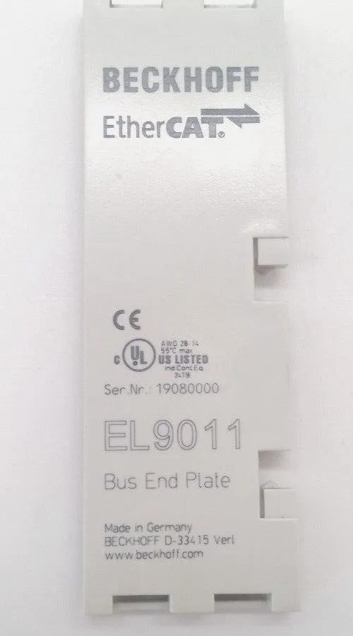 Модуль ввода-вывода 3x Beckhoff EtherCat EL9011 Bus End Plate