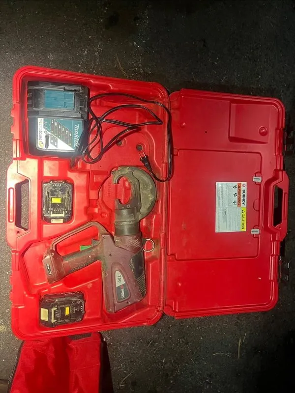 Электрооборудование Burndy Patriot 750 Series Hydraulic Crimper Tool PAT750LI — фото лота 2