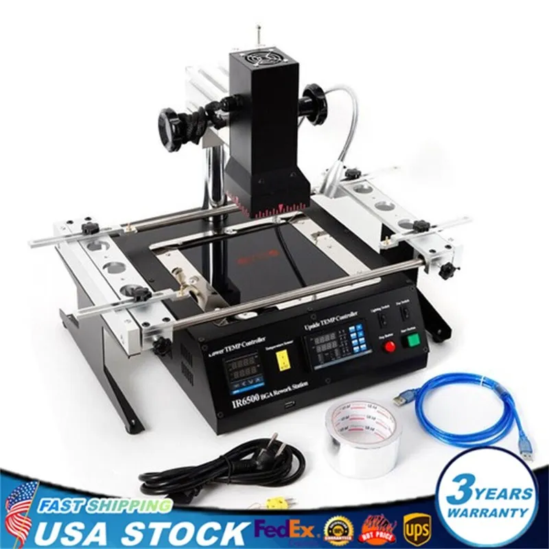 Паяльная станция 110V IR6500 BGA Rework Station Xbox360 PS3 Infrared Soldering&W