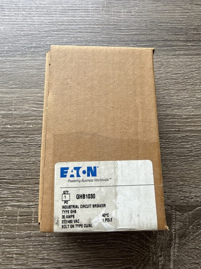 Автоматический выключатель Eaton GHB1030 1-Pole 30A Circuit Breaker, 277/480V AC — фото лота 1
