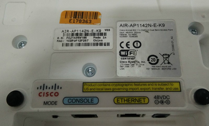 Фото лота AIR-AP1142N-E-K9 от продавца №63657