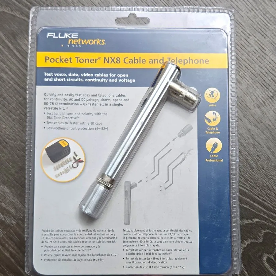 Кабель Fluke Networks pocket toner nx8 ptnx8-ct cable telephone voice data cable