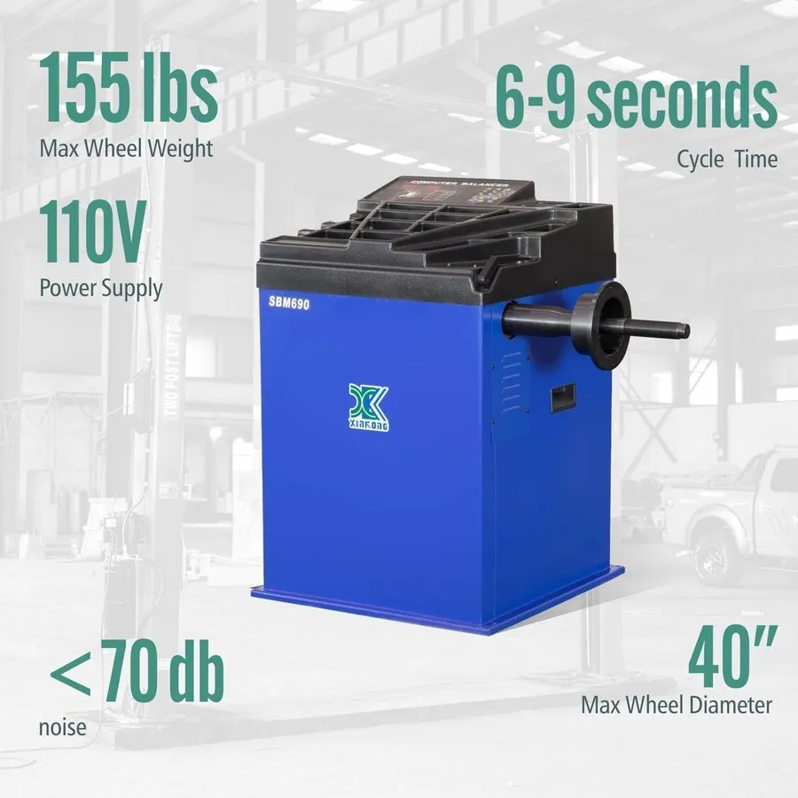 Балансировочный станок XK SBM690 Wheel Balancer Auto Tire Rim Balancing Machine 