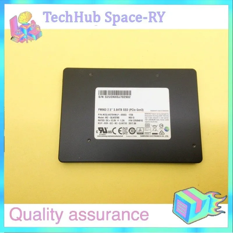 SSD-накопитель Samsung PM963 Series 3.84TB PCIe NVMe U.2 2.5" SSD MZ-QLW3T80