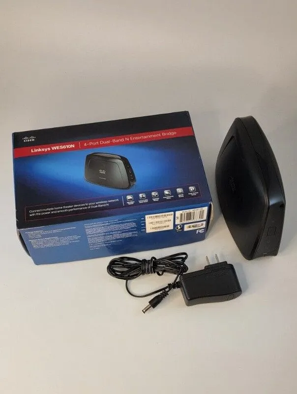 Коммутатор CISCO LINKSYS (WES610N) 4-PORT SWITCH DUAL BAND ENTERTAINMENT BRIDGE