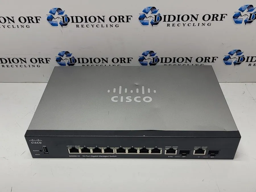 Коммутатор Cisco SG350-10-K9 10 Port Gigabit Managed Switch Fully — фото лота 1