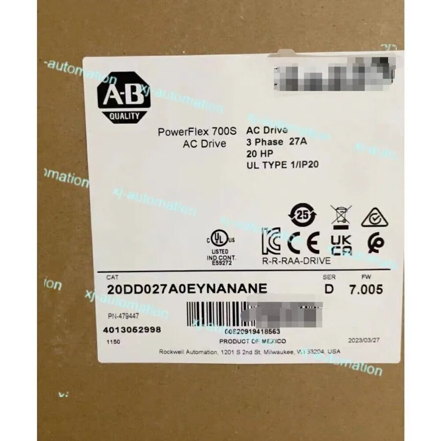 Частотный преобразователь Allen-Bradley 20DD027A0EYNANANE PowerFlex 700S AC Driv