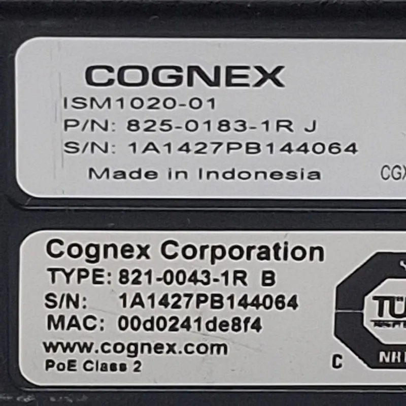 Камера машинного зрения COGNEX 821-0043-1R IN-SIGHT VISION CAMERA UNIT P/N: 825-