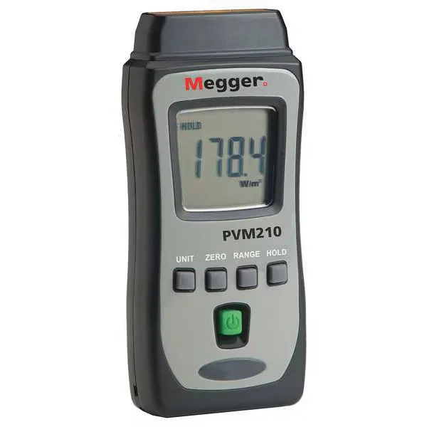 Тестер MEGGER PVM210 Irradiance Meter,1,999 W/sq m,No Compass 35JG55