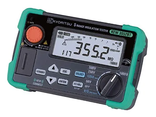 Тестер KYORITSU KEW 3552BT Digital Insulation Tester Megohmmeter 6 Ranges Blueto