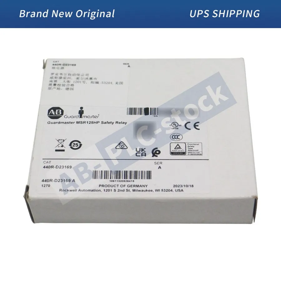 Реле безопасности ALLEN-BRADLEY 440R-D23169 MSR125HP SAFETY RELAY 115VAC 2NO
