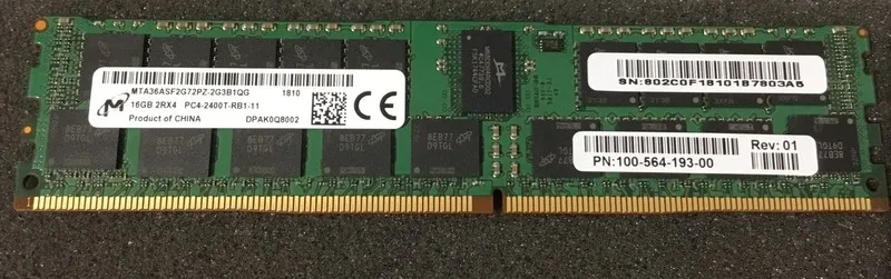 Модуль памяти Micron MTA36ASF2G72PZ-2G3B1QG 16 GB DDR4 ECC Registered Server RAM — фото лота 1