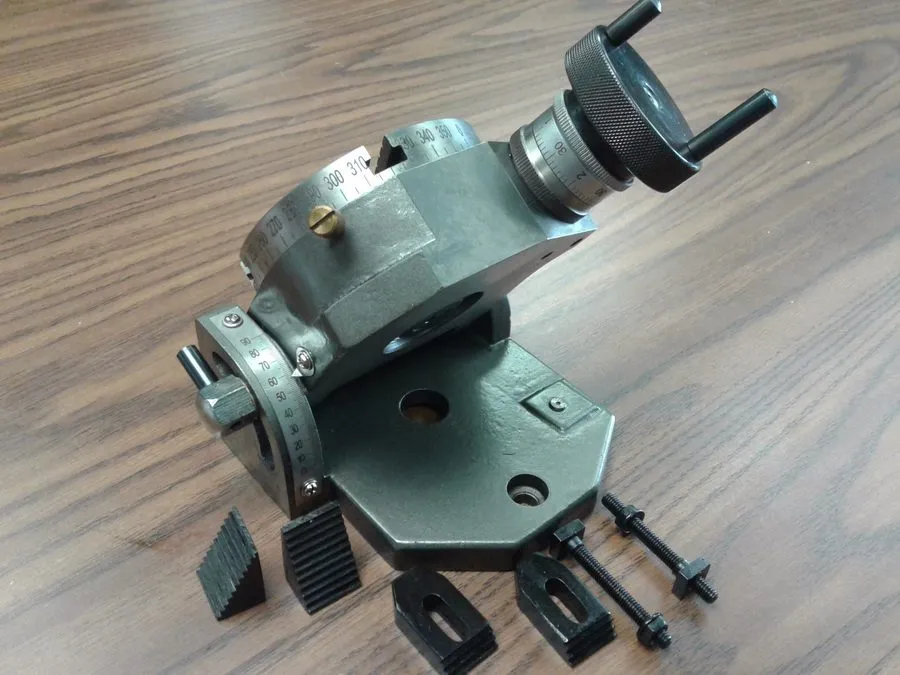 Поворотный стол 4" PRECISION TILTING ROTARY TABLE w. Clamping kit Part#TTSK-100 — фото лота 1