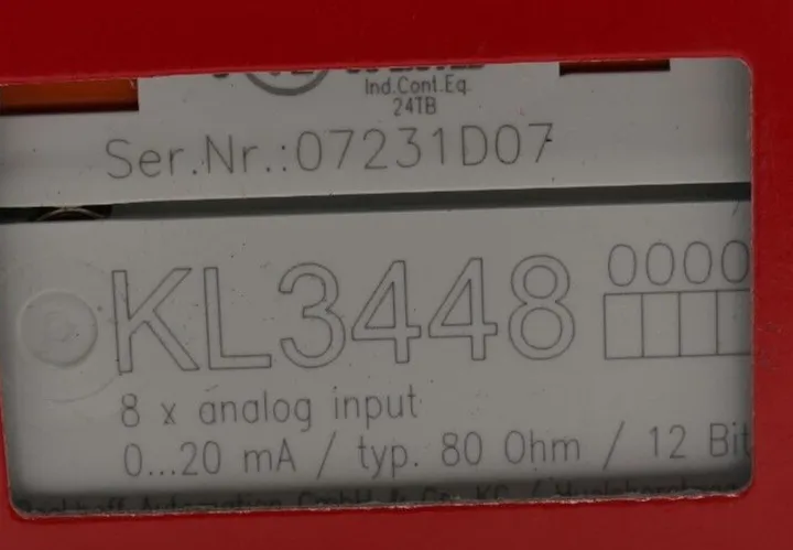 Модуль ввода-вывода Beckhoff KL3448 Bus Terminal 8 Channel Analog Input