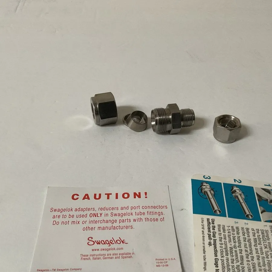 Фитинг Swagelok SS-810-6-6 Reducing Union 1/2” x 3/8” Tube Fitting Stainless — фото лота 2