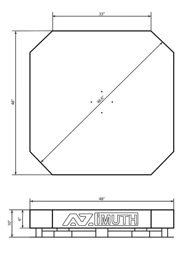 Складское оборудование AZIMUTH-303 High Profile Turntable (Shrink Stretch Wrappe — фото лота 1
