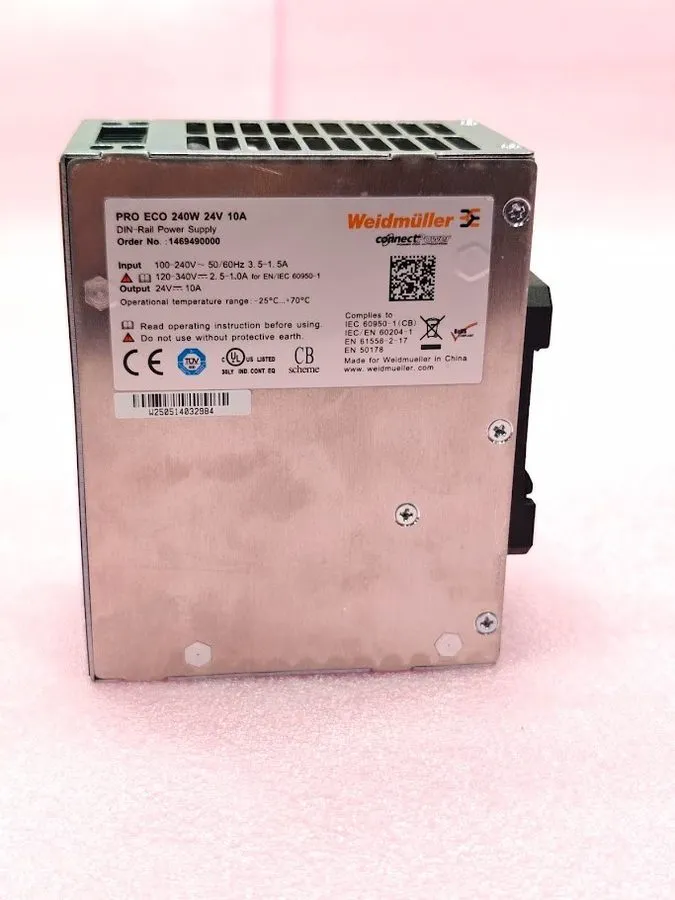 Блок питания Weidmüller PROeco 240W 24V 10A DIN Rail Power Supply 1469490000
