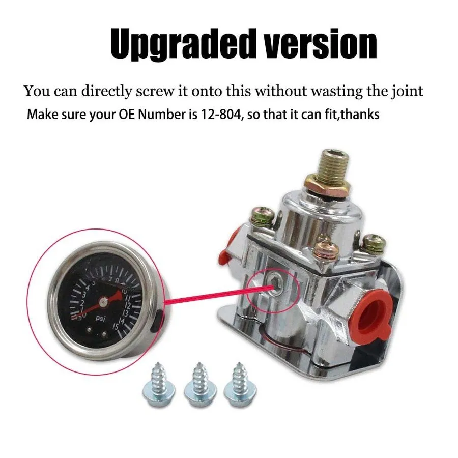 Трубопроводная арматура 12-804 Adjustable Low Fuel Pressure Regulator Kit 1-4 PS