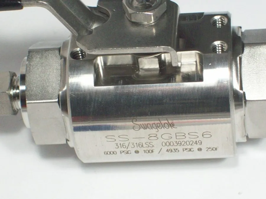 Клапан 1 Swagelok Stainless Steel 6000 psig Ball Valve, 3/8" OD Tube, SS-8GBS6