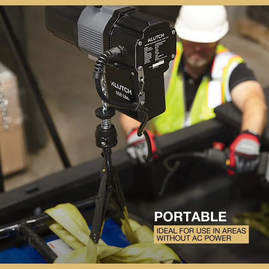 Таль Strongway Mini Electric Chain Hoist, 500-Lb. Capacity, 16.4ft. Lift — фото лота 1