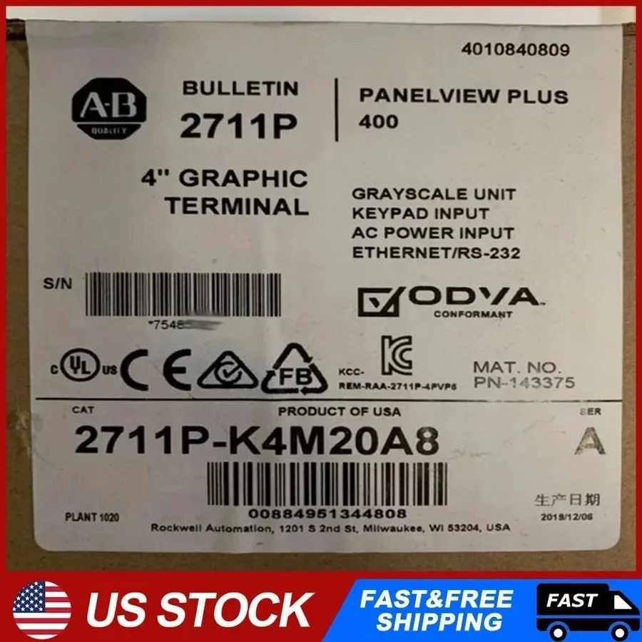 Панель оператора Allen-Bradley 2711P-K4M20A8 SER A PanelView Plus 400 Graphic Te