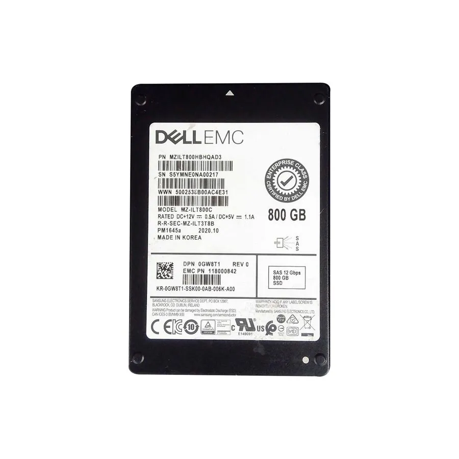 SSD-накопитель Dell Samsung PM1645a 800GB 12Gb/s SAS TLC 2.5" Enterprise SSD MZI — фото лота 1