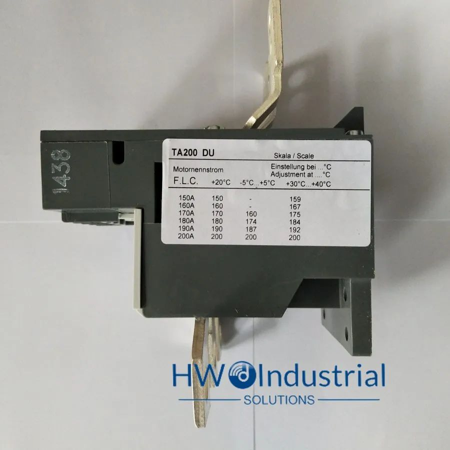 Реле защиты TA200DU175 130-175A ABB Thermal Overload Protection Relay