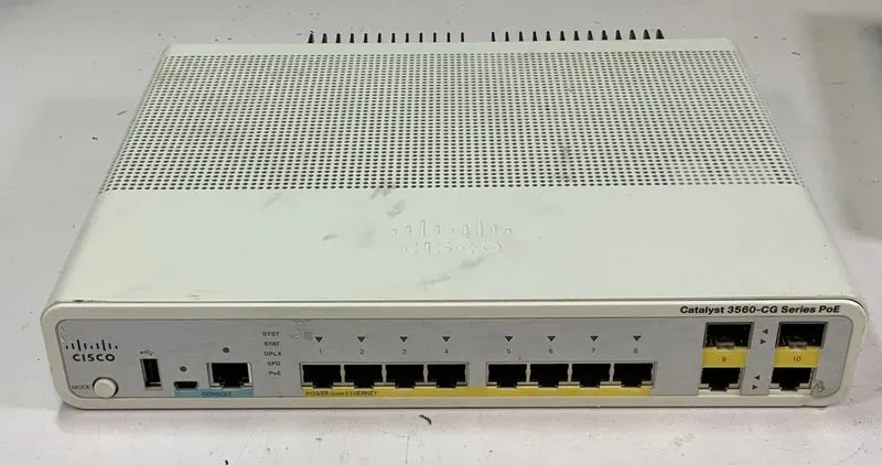 Коммутатор Cisco Catalyst WS-C3560CG- -S 8-Port PoE Gigabit Managed Switch — фото лота 1