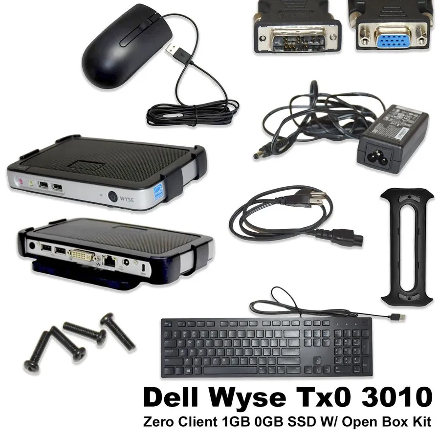 Тонкий клиент Dell Wyse Tx0 3010 Thin Client MARVEL PJ4 v7 1.0 GHz 1GB Ram Citri — фото лота 1