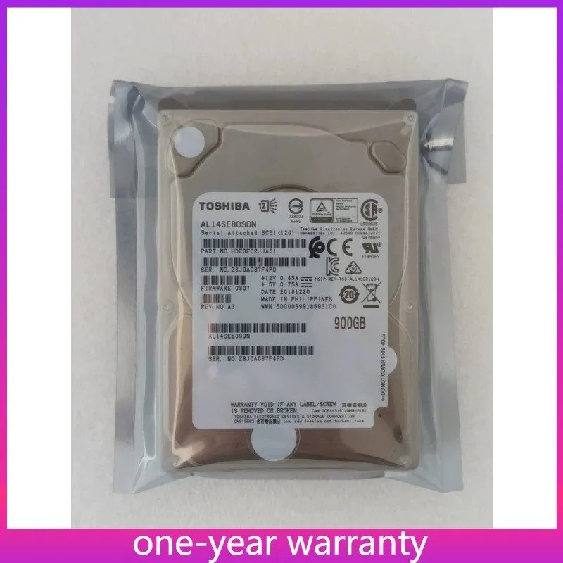 Жёсткий диск Toshiba AL14SEB090N 900GB 2.5" 12Gb/s 10K RPM SAS Hard Drive HDD