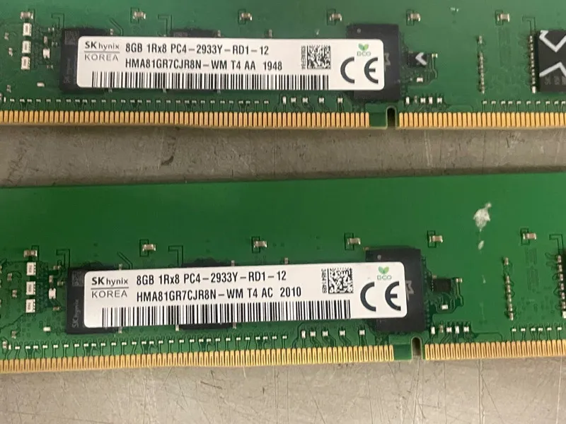 Модуль памяти SK Hynix 8GB DDR4 2933MHz ECC REG RDIMM Server RAM 1Rx8 HMA81GR7CJ