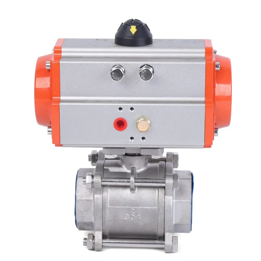 Клапан 2"Ball Valve Pneumatic Air Actuated Stainless Single Acting DN50 1000PSI — фото лота 2
