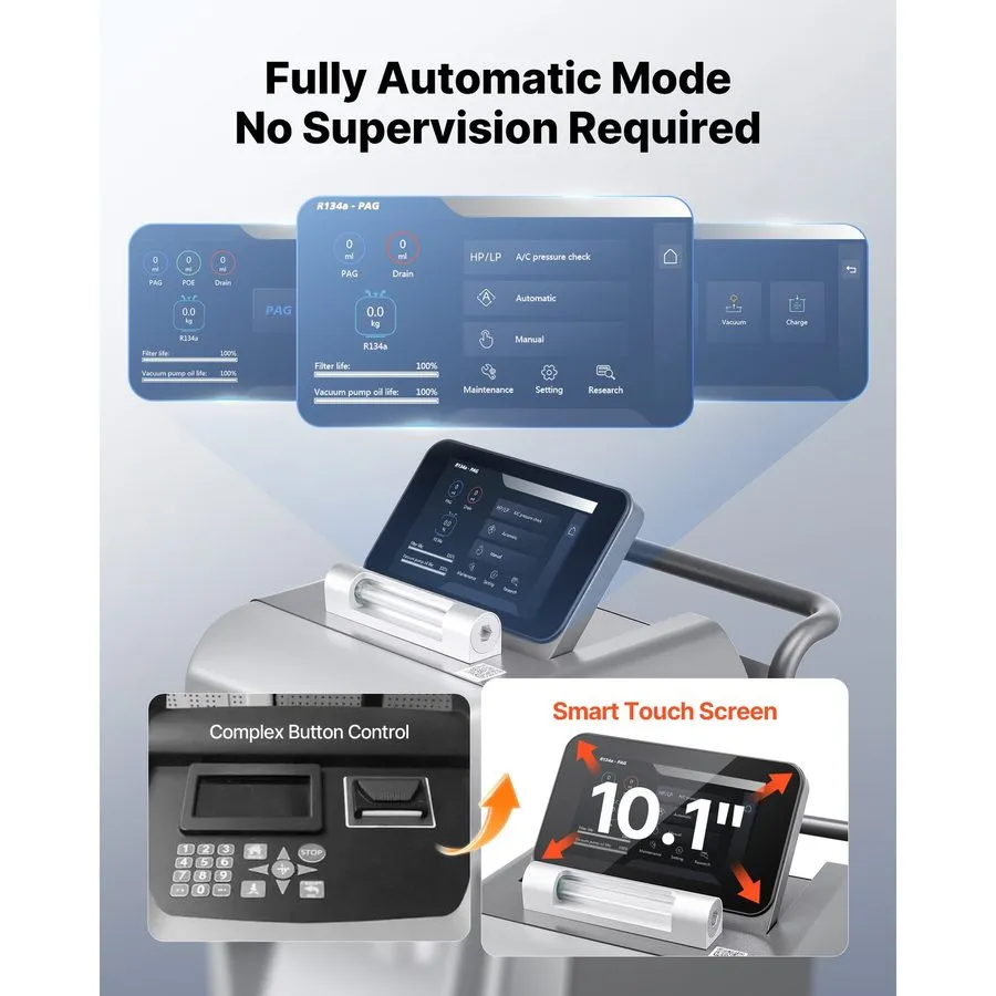Станция обслуживания кондиционеров Uimoso Automatic Refrigerant Recovery Machine — фото лота 2