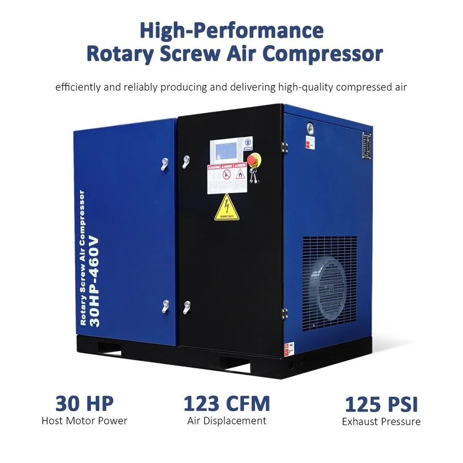 Компрессор Rotary Screw Air Compressor System 3 Phase 22KW 30HP 123CFM 125PSI 46