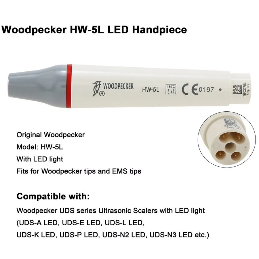 Медицинское оборудование Woodpecker Dental Ultrasonic Piezo Scaler Built in UDS- — фото лота 4