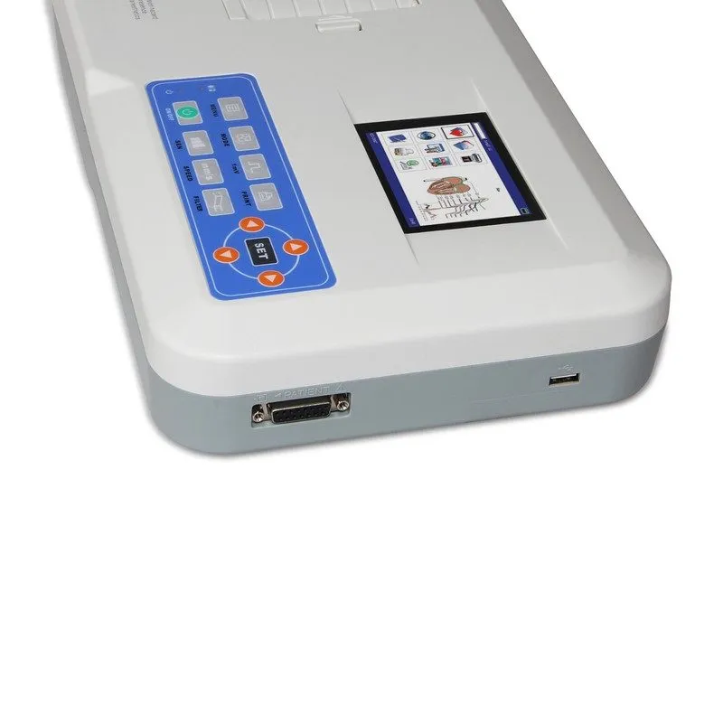 Электрокардиограф Veterinary 3 Channel 7Leads ECG/EKG Monitor Electrocardiograph — фото лота 4