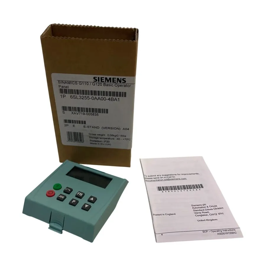 Частотный преобразователь Siemens 6SL3255-0AA00-4BA1 SINAMICS G110 Basic Operato