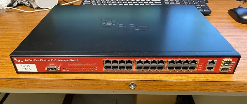 Коммутатор INTERLOGIX NS2503-24P/2C 24-PORT FAST ETHERNET POE+ MANAGED SWITCH