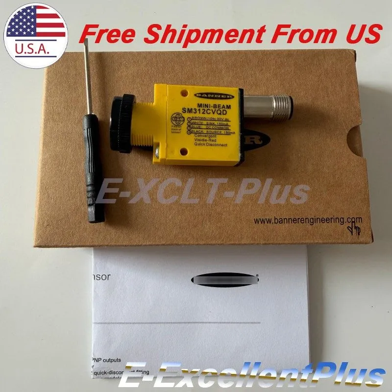 Фотоэлектрический датчик Banner Sm312cvqd Mini-Beam Photoelectric Sensor