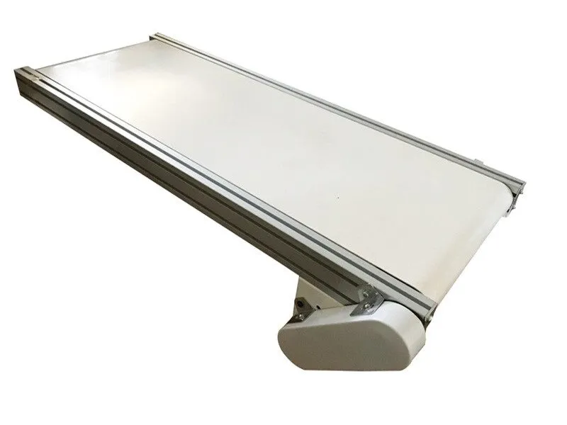 Конвейер Powered 15.7in White PVC Belt Conveyor Machine 47.2in(1.2m) Long 110V M