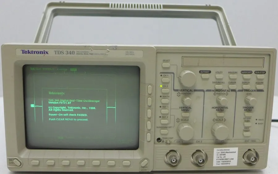 Осциллограф TEKTRONIX TDS340 Digital Oscilloscope 100MHz 2-ch 500 MS/s