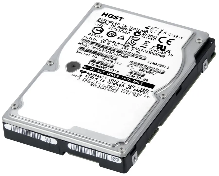 Жёсткий диск HGST Ultrastar C10K900 900GB 10K RPM SAS 6Gb/s 2.5" HDD HUC109090CS