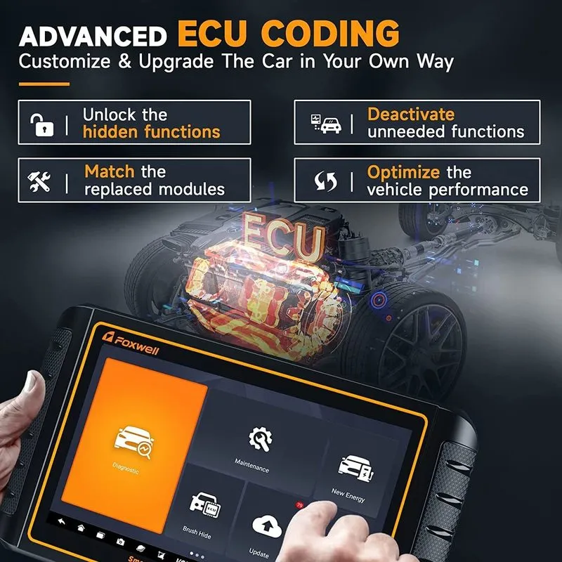 Диагностический сканер FOXWELL GT75TS Bluetooth OBD2 Scanner All System Bidirect — фото лота 3
