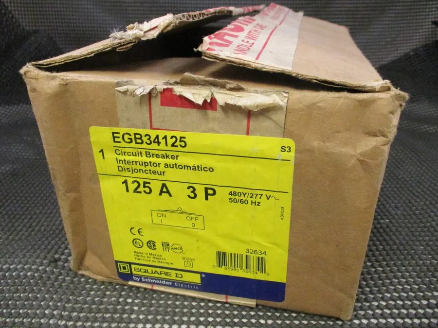 Автоматический выключатель Square D EGB34125 3 Pole 125 Amp 480V Circuit Breaker