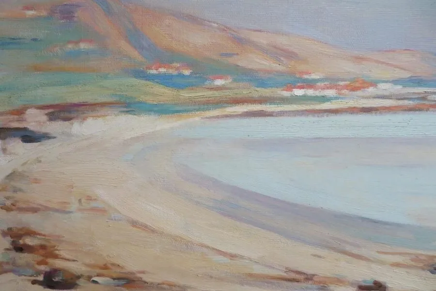 Лабораторный прибор William Hunter ROI (1890-1967) Scottish 1920's landscape oil — фото лота 2