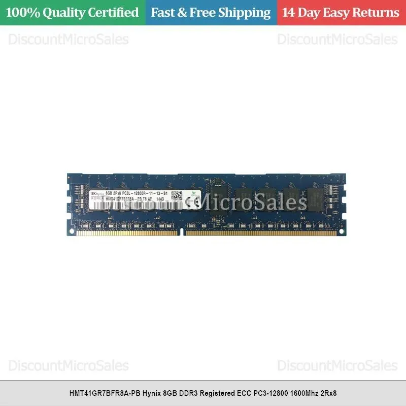 Модуль памяти HMT41GR7BFR8A-PB Hynix 8GB DDR3 Registered ECC PC3-12800 1600Mhz 2