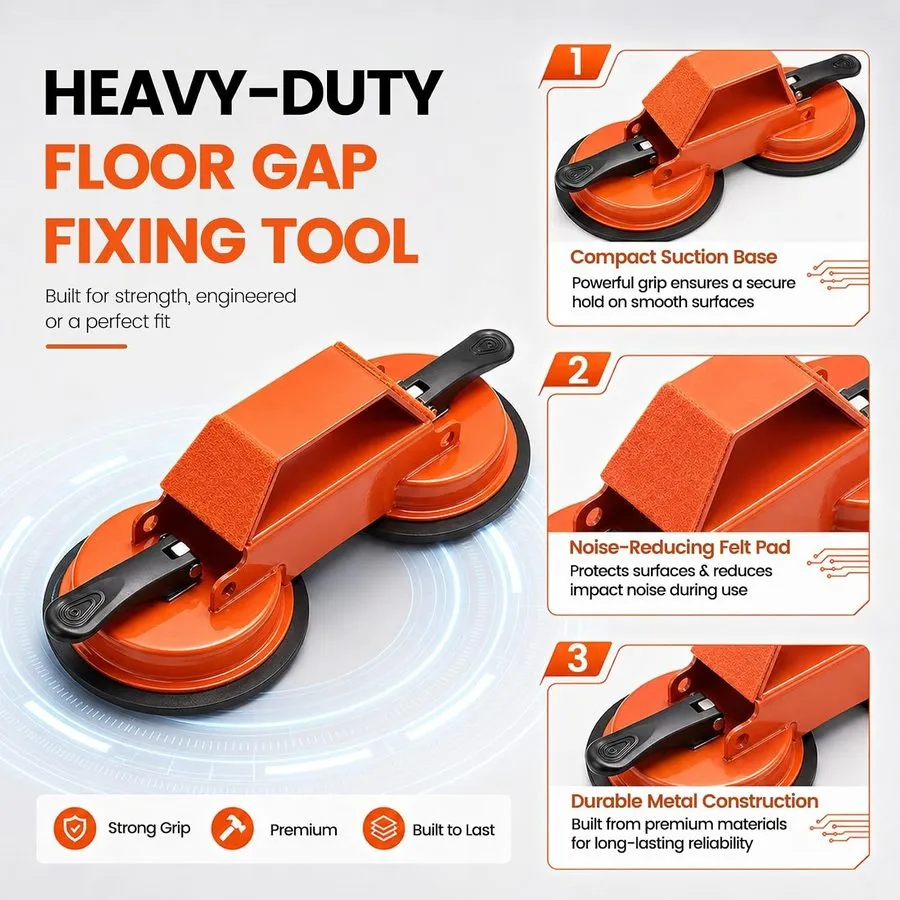 Ремкомплект Floor Gap Fixer Tool Double 45° Suction Cup Flooring Repair Kit Pro — фото лота 2